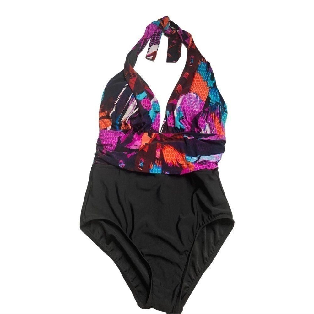 AQUA GREEN, Swimwear, Multi-Color, Size S Neck tie‎